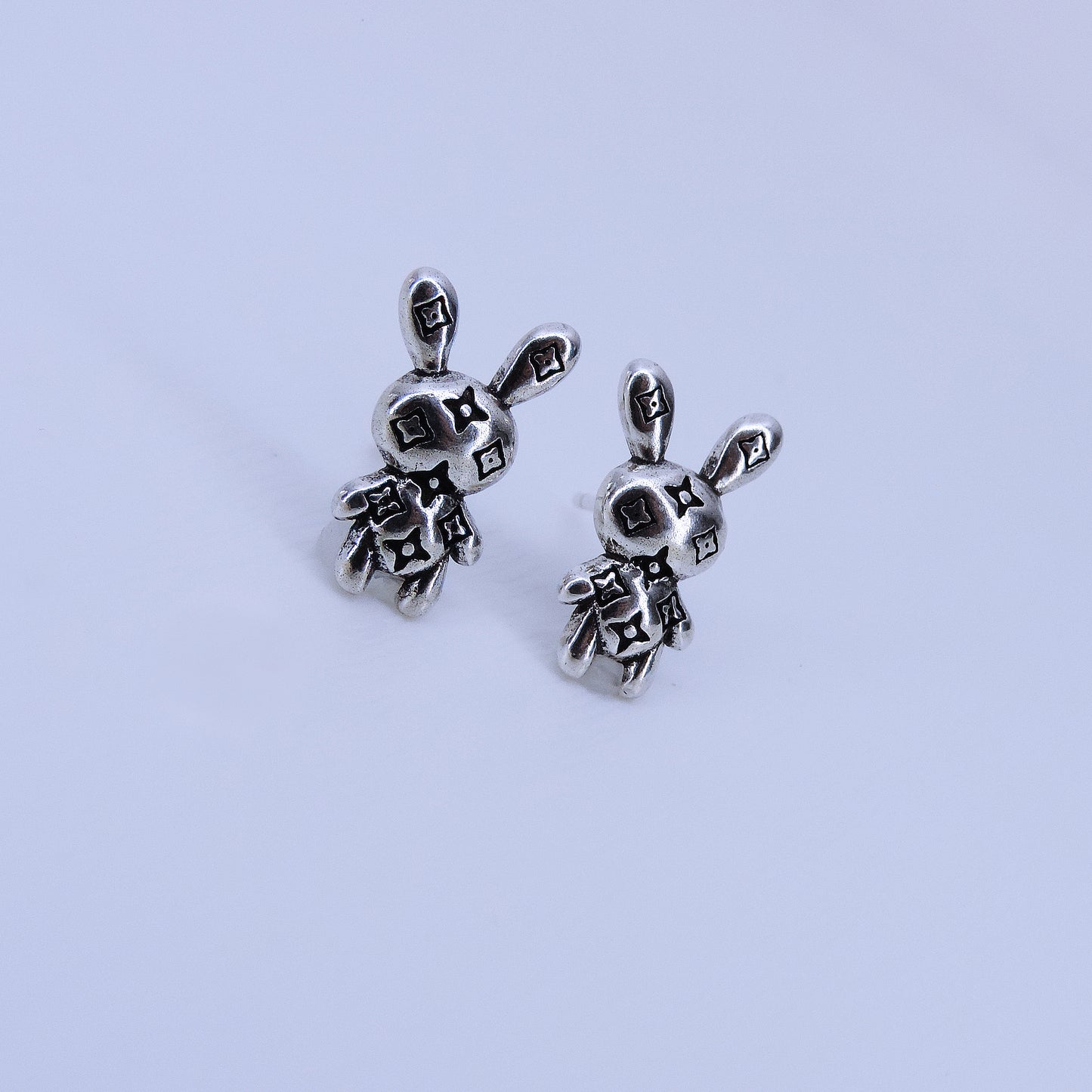 Aretes De Conejos Con Textura