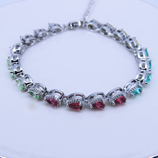 Pulsera Elegante Con Detalles De Colores